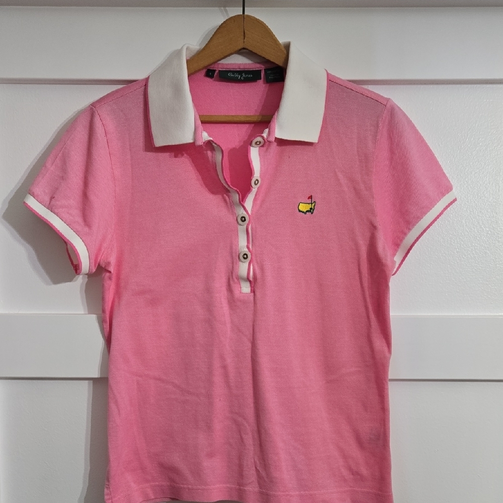 Bobby Jones Masters Pink Polo with White Accents